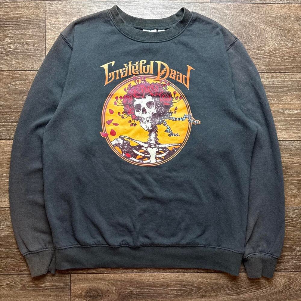 Black Sun Faded Grateful Dead Crewneck Sweatshirt